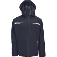 EMERTON STR Winter Softshell Jacket Black with Insulated Hood EMERTON STR Winter Softshell Jacket Black with Insulated Hood