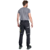 L-SURE DAWSON Black Stretch Work Trousers 