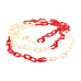 MFK 6668/KB PLASTIC CHAIN RED WHITE 8 MM