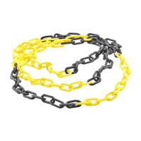 MFK 6668/SS PLASTIC CHAIN YELLOW BLACK 8 MM