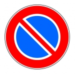 Round shaped traffic sign 